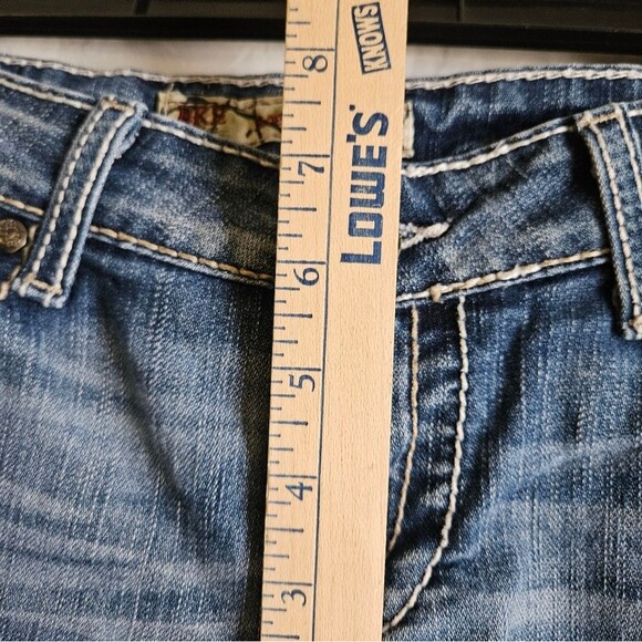 BKE Jeans Womens 28 x 29.5 (30x29) Sabrina Low Rise Boot Stretch Distressed GUC - Picture 6 of 10